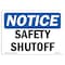 Signmission OSHA Notice, 3.5" Height, Safety Shutoff Valve Sign, 5" X 3.5", Landscape OS-NS-D-35-L-18223 - alternate 1